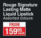 L'Oreal Rouge Signature Lasting Matte Liquid Lipstick (Assorted Colours)-Each