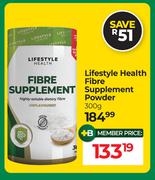 Lifestyle Health Fibre Supplement Powder-300g