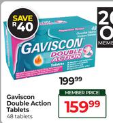 Gaviscon Double Action Tablets 48 Tablets