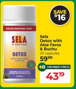 Sela Detox With Aloe Ferox & Buchu 20 Capsules
