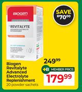 Biogen Revitalyte Advanced Electrolyte Replenishment 20 Powder Sachets