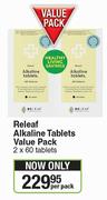 Releaf Alkaline Tablets Value Pack (2 x 60 Tablets)-Per Pack
