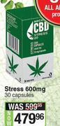 CBD Stress 600 mg-30 Capsules
