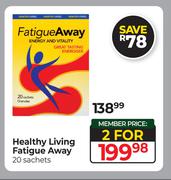 Healthy Living Fatigue Away 20 Sachets-For 2