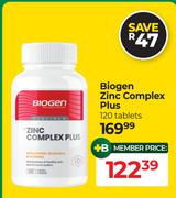 Biogen Zinc Complex Plus 120 Tablets