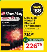 Slow Mag Mental & Physical Performance 30 Effervescent Tablets