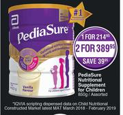 Pedia Sure Nutritional Supplement For Children Assorted-For 2 x 850g