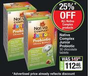 Nativa Complex Junior Probiotic 30 Chocolate Tablets-Each
