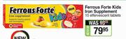 Ferrous Forte Kids Iron Supplement-10 Effervescent Tablets