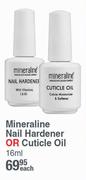 Mineraline Nail Hardener Or Cuticle Oil-16ml Each