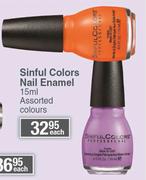 Sinful Colors Nail Enamel (Assorted Colours)-15ml Each