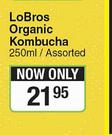 LoBros Organic Kombucha Assorted-250ml