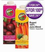 Rugani 100% Juice Blend Assorted-For 5 x 750ml