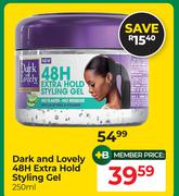 Dark & Lovely 48H Extra Hold Styling Gel-250ml