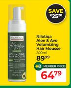 Nilotiqa Aloe & Avo Volumizing Hair Mousse-200ml