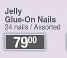 Elegant Touch Jelly Glue On Nails 24 Nails Assorted