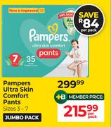 Pampers Ultra Skin Comfort Pants (Sizes 3-7)-Per Pack
