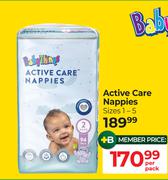 Baby Things Active Care Nappies( Sizes 1-5)-Per Pack
