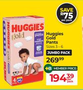 Huggies Gold Pants (Sizes 3-6)-Per Pack