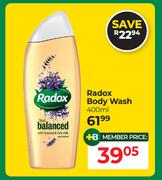 Radox Body Wash-400ml