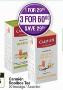 Carmien Rooibos Tea Assorted 20 Teabags-For 3
