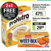 Bokomo Pro Nutro Protein Cereal Assorted-500g Each