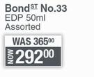 Yardley BondST No.33 EDP-50ml