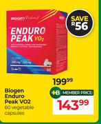 Biogen Enduro Peak VO2-60 Vegetable Capsules