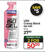 USN Cramp Block ISO Gel-For 2 x 60g