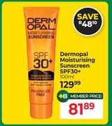 Dermopal Moisturising Sunscreen SPF30+-100ml