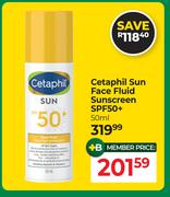 Cetaphil Sun Face Fluid Sunscreen SPF50+-50ml