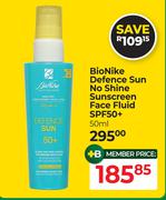Bio-Nike Defence Sun No Shine Sunscreen Face Fluid SPF50+-50ml