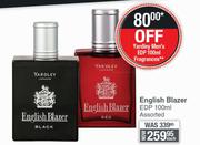 Yardley English Blazer EDP 100ml Assorted- Each