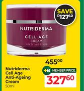 Nutriderma Cell Age Anti Ageing Cream-50ml