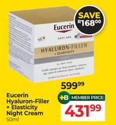 Eucerin Hyaluron-Filler + Elasticity Night Cream-50ml