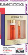 Elizabeth Taylor White Diamonds EDT 100ml Plus Free EDT 15ml