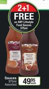 Lifestyle Food Sauces Assorted-375ml Each