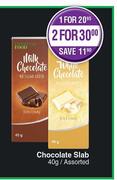 Lifestyle Food Chocolate Slab Assorted-40g Each