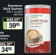 Lifestyle Food Sweetener Stick Sachets-200 x 1g