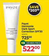 Payot Harmonie Dark Sport Correction SPF30-40ml