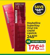 Maybelline Super Stay Vinyl Ink Liquid Lipstick-Each