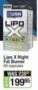 USN Lipo X Night Fat Burner-60 Capsules