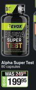 Evox Alpha Super Test-80 Capsules
