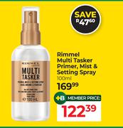 Rimmel Multi Tasker Primer, Mist & Setting Spray-100ml