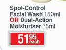 Rooibos Spot Control Facial Wash 150ml Or Dual Action Moisturiser 75ml-Each