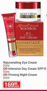 Rooibos Rejuvenating Eye Cream 20ml Or Intensive Day Cream SPF15 50ml Or Firming Night Cream 50ml-Ea