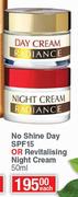 African Extracts Rooibos No Shine Day SPF15 Or Revitalising Night Cream-50ml Each