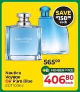 Nautica Voyage Or Pure Blue EDT-100ml Each