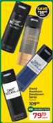 David Beckham Deodorant Spray-150ml Each