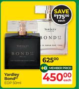 Yardley Bond ST EDP-50ml Each